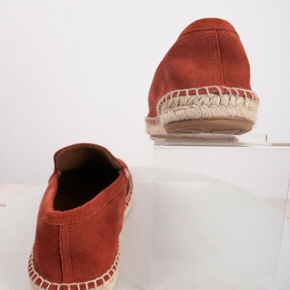 Massimo Dutti Mens Rust Suede Leather Espadrilles main image 5